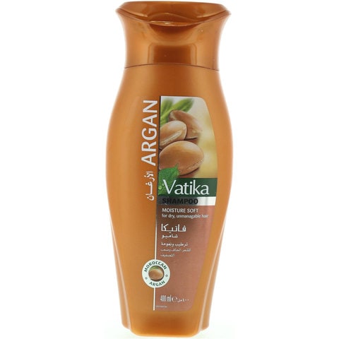 Vatika Naturals Moroccan Argan AntiBreakage Shampoo Moisture Soft For Dry Unmanageable Hair 400ml