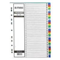 Maxi 1-31 Part Coloured PP Divider White