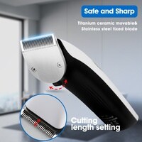 Bomidi L1 Electric Hair Clipper LCD Display Rechareable Razor Trimmer Adjustable Speed Shaver Type-C Charging - White