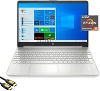 HP 15.6&quot; FHD Micro-Edge Laptop, AMD Hexa-Core Ryzen 5 5500U (Beat i5-10500), 32GB RAM, 512GB PCIe SSD, USB-C, HDMI, Wi-Fi, Bluetooth, Keypad, Webcam, SD Card Reader, Windows 10, Qwerty US Version