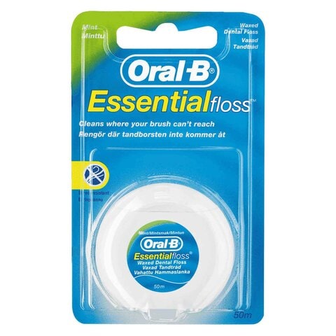 أورال بي اسينشال خيط تنظيف أسنان بالشمع - 50 متر