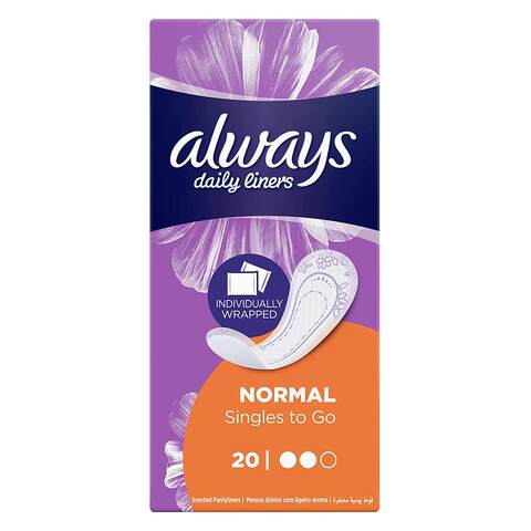 Always Dailies Extra Protect Panty Liners Long Plus 48 liners