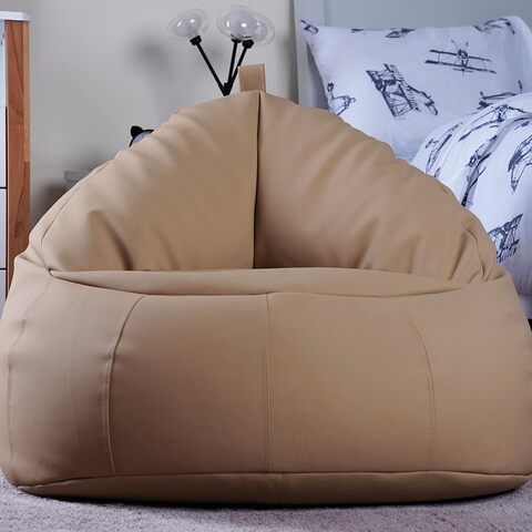 Faux leather store bean bag