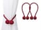 Deals For Less - Magnetic Tieback , Curtain Holder , Maroon  Color