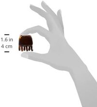 Goody Classics Medium Claw Clips, 2-Pack, Black And Brown Colors, Great For Easily Pulling Up Your Hair, Pain-Free Hair Accessories For Women, Men, Boys And Girls