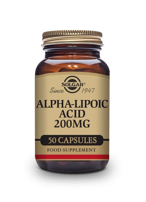 Solgar Alpha Lipoic Acid 200 Mg 50 Vegetable Capsules
