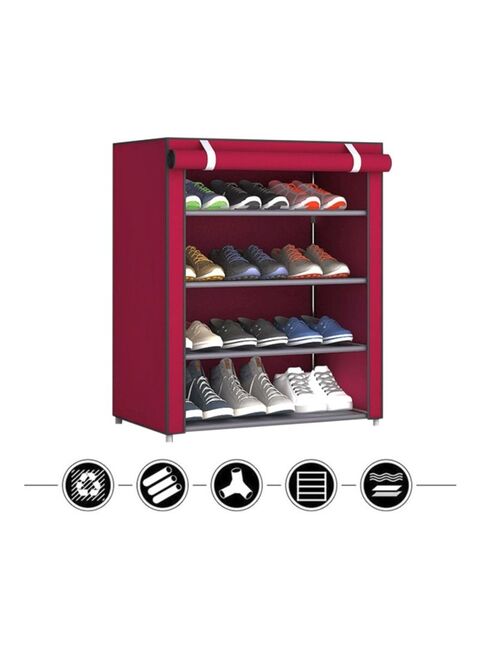 Buy Generic 4-Tier Dormitory Shoe Rack Jujube Red 57x15x7cm Online - Shop  Home & Garden on Carrefour Saudi Arabia