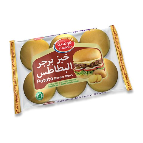 Buy Fuchsia Potato Burger Buns 324g in Saudi Arabia