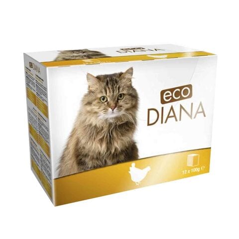 Eco Diana Chunks With Chicken In Gravy Cat Food 100g Pack of 12