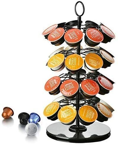 Generic Numeo Coffee Pod Capsules Holder Rack, Coffee Pod Container Coffee Pod Holdercoffee Pod Storage Containerscoffee Capsule Rackdolce Gusto 36 Pod Holder, 4-Tier 36 Pods