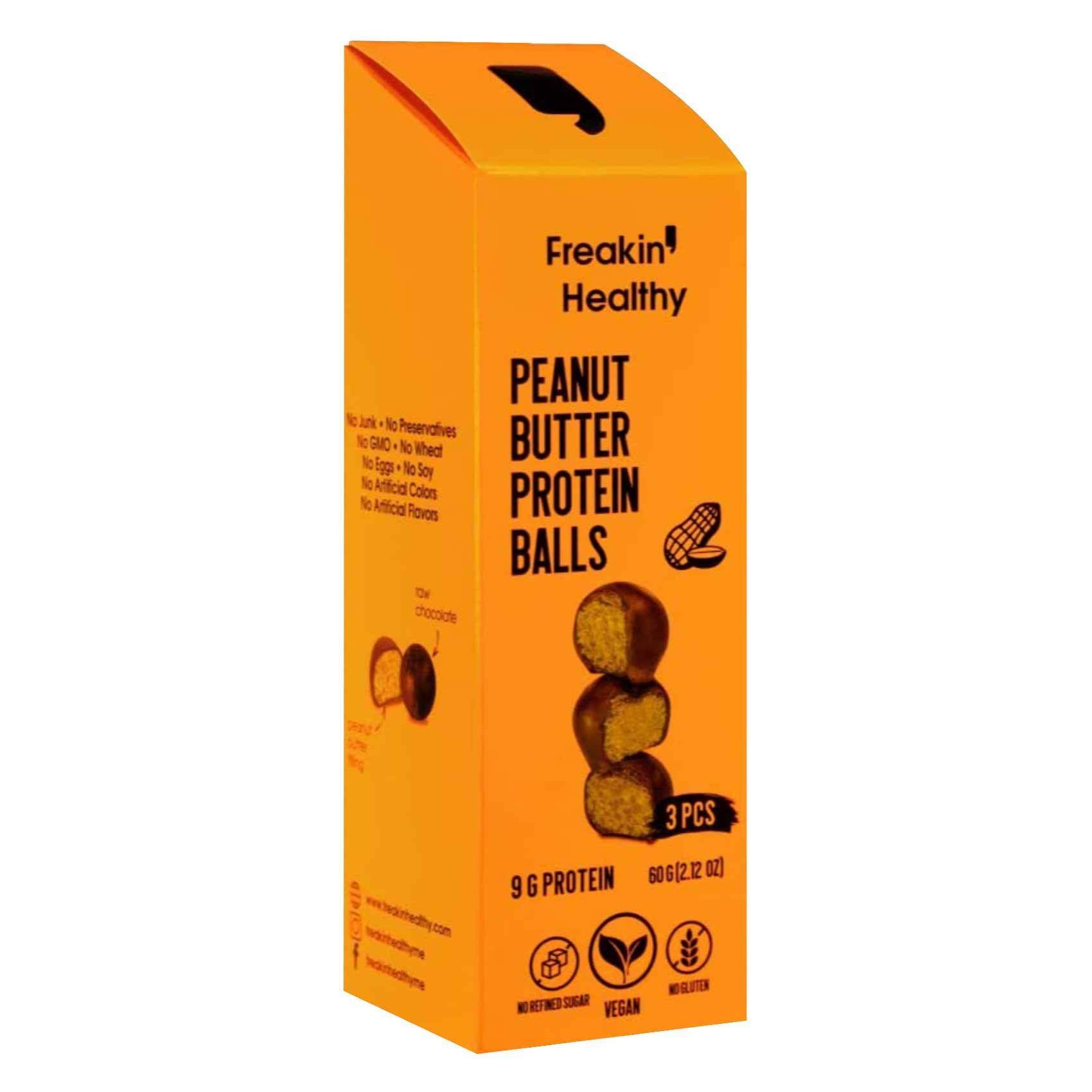Buy Freakin Healthy Peanut Butter Protein Balls 60g Online Shop