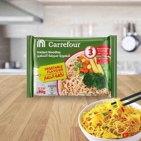Carrefour Vegetable Flavor Instant Noodles 80g