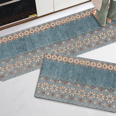 Shop 2 PCS Set Large Kitchen Mats With Thick Non Slip Bottom For
