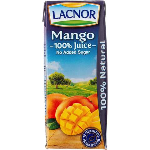 Lacnor Mango Juice 180ml Pack of 8