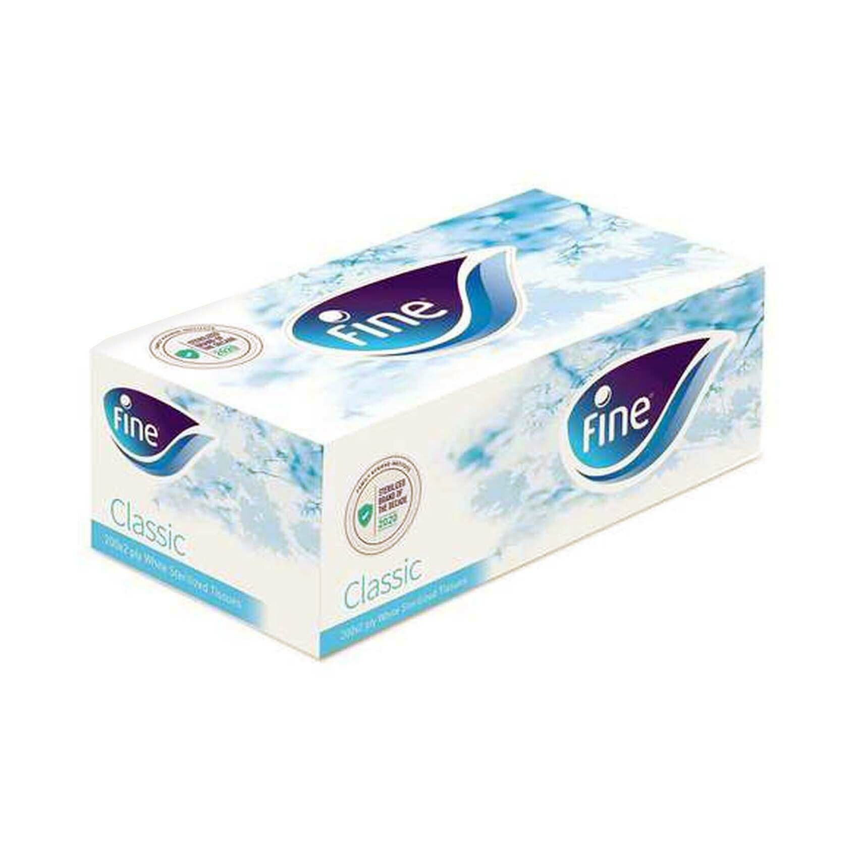 Buy Fine Classic 2 Ply Sterilized Facial Tissues 200 Count White Online