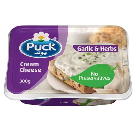 Puck Cream Cheese Garlic &amp; Herbs Spread 300g