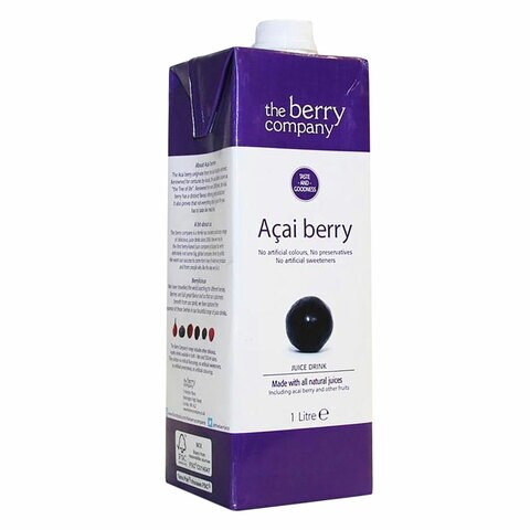 The Berry Company Acai Juice Blend with Raspberry &amp; Yerba Mate 1L