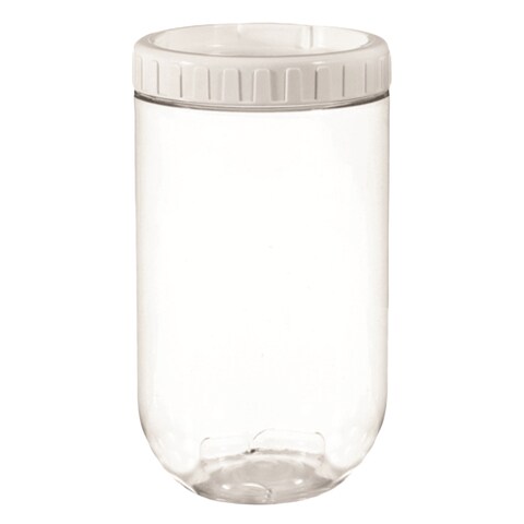 Lock And Lock Interlock Round Food Container With Lid White 1.3L