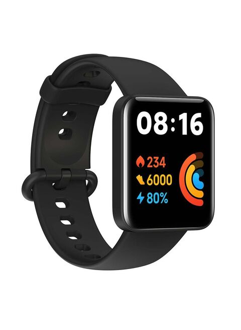 Xiaomi Redmi Smart Watch 2 Lite, 1.55 Inch Touch Screen, 5ATM Water Resistant, 10 Days Battery Life, GPS, 17 Professional Mode, Steps, Sleep and Heart Rate Monitor, Black