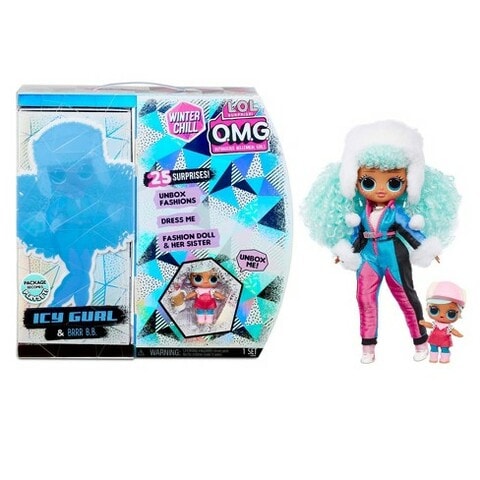 LOL Surprise! OMG Winter Chill Icy Gurl &amp; Brrr B.B. Fashion Doll