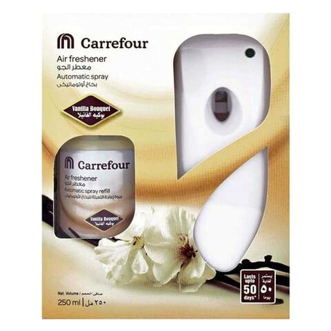 Carrefour Vanilla Freshmatic Bouquet With Dispenser Clear 250ml