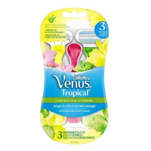 Gillette Venus Tropical Disposable Razor Multicolour 3 PCS