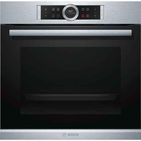Bosch Series 8 Built-in Oven 60 Cm With 8 Heating Methods, TFT Display Control, Stainless Steel, HBG632BS1M, 1 Year Manufacturer Warranty