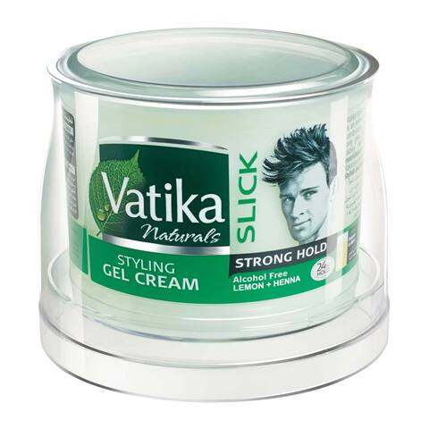 Buy Dabur Vatika Naturals Strong Hold Slick Styling Hair Gel Cream Clear  250g Online - Shop Beauty & Personal Care on Carrefour Saudi Arabia
