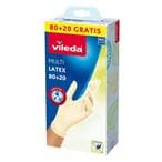 Buy Vileda Multi Latex Powder Free Gloves Medium/Large 80+20 Free in Kuwait