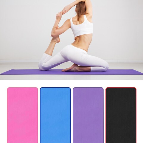 Tomshoo-10mm Thick Yoga Mat Non-slip Yoga Mat for Men Women Fitness Gym Exercise Pilates Yoga Mat Pads