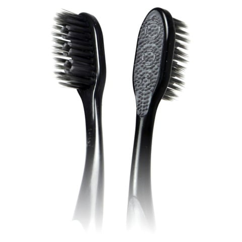 Colgate 360 Black Charcoal Medium Toothbrush With Tongue Cleaner 1 Pcs
