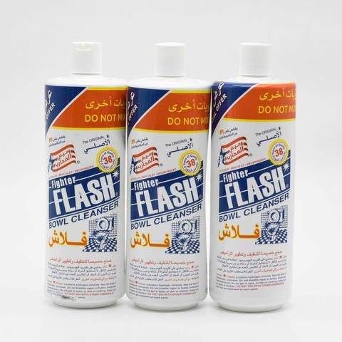 Fighter Flash Toilet Bowl Cleaner 1180 ml x 3 Pieces