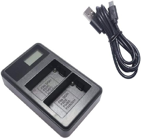 DMK Power NP-F550 LCD USB Double Battery Charger For SONY NP-F550 NP-F570 NP-F750 NP-F770 NP-F930 NP-F950 NP-F960 NP-F970 NP-FM55H NP-FM500H NP-QM71 NP-QM91 NP-QM71D NP-QM91D