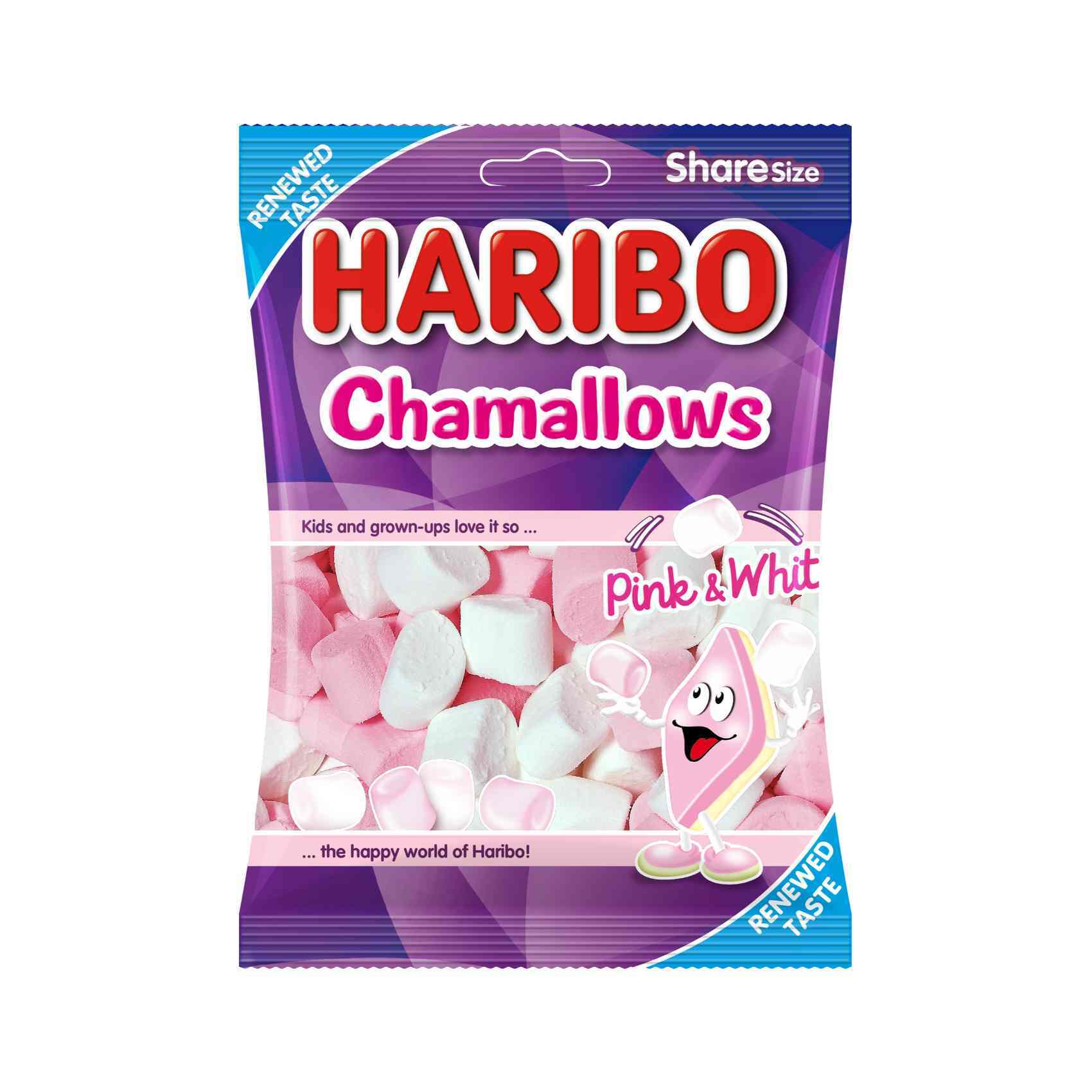 Buy Haribo Chamallows Pink White G Online Shop Food Cupboard On