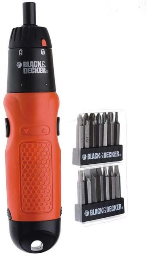 Black and decker discount battery operated screwdriver