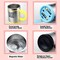 decdeal-400ML Automatic Magnetic Mug Insulated Stainless Steel Mixing Drinking Cup Stirring Mix Coffee Milk Juice Cup Drinkware