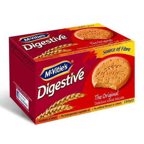 McVitie (مكفتز) دايجستيف بسكويت القمح الشهي الأصلي 250 غم
