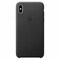 Apple Leather Case Cover For iPhone XS Max Black
