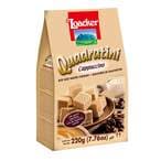 Buy Loacker Quadratini, Cappuccino Bite Size Wafer Cookies 220g in Saudi Arabia