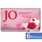اشتري جو روز أند كريم قالب صابون بالغليسيرين المرطب و الورد 125 غرام حزمة من 6 - وردي في الامارات