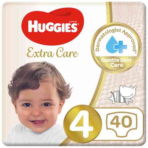 Huggies Extra Care Size 4 8 -14 kg Value Pack 40 Diapers