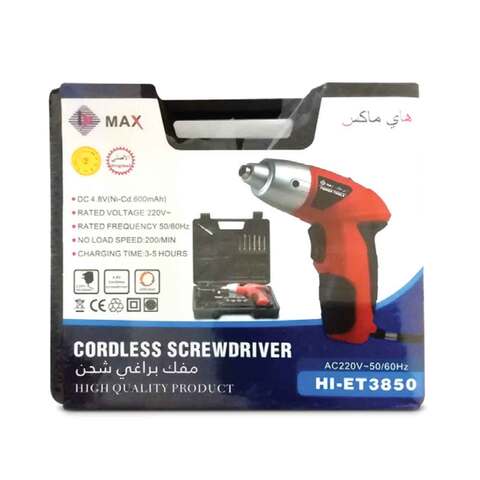 Drill master 4.8 online v cordless screwdriver charger