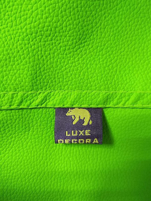 Luxe Decora PVC Bean Bag With Filling (Large, Green)