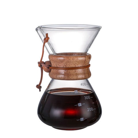 liying  Classic Series Filter Drip Coffee Maker 400ml  Clear/Brown