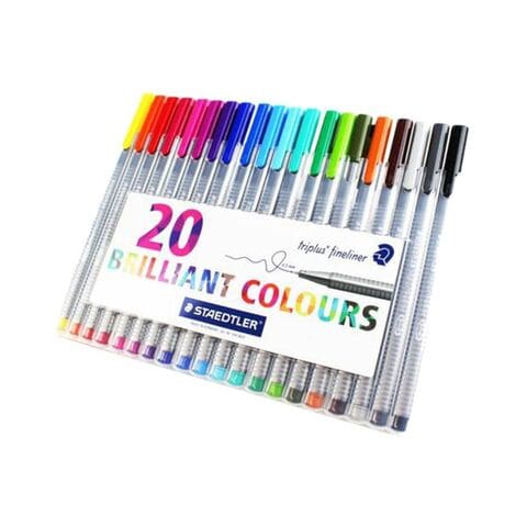Staedtler Triplus Fineliner Pens Multicolour 20 PCS