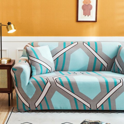Green_3 Seater Furniture Shield Couch Slipcover Sofa Cover for Pets Cats 