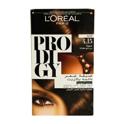 L&#39;Oreal Paris Prodigy Permanent Hair Oil Hair Color 4.15 Chocolate Iced Brown 60 Ml