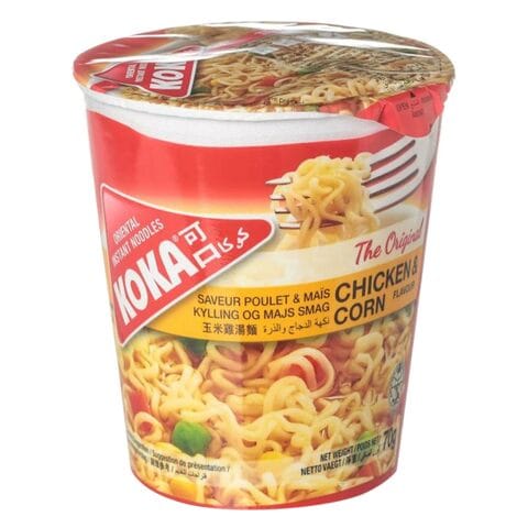 Koka Oriental Chicken And Corn Instant Noodles 70g