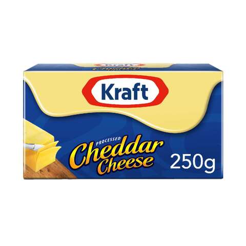 Kraft Processed Cheddar Cheese Block 250g