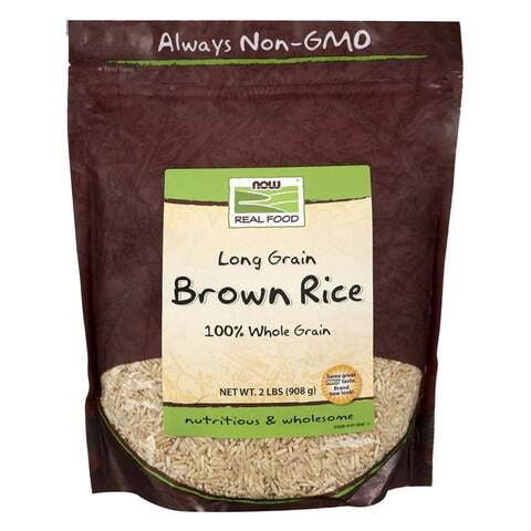 Now Real Food Long Grain Brown Rice 908g